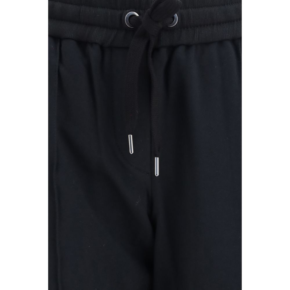 Black Cotton Athletic Pants