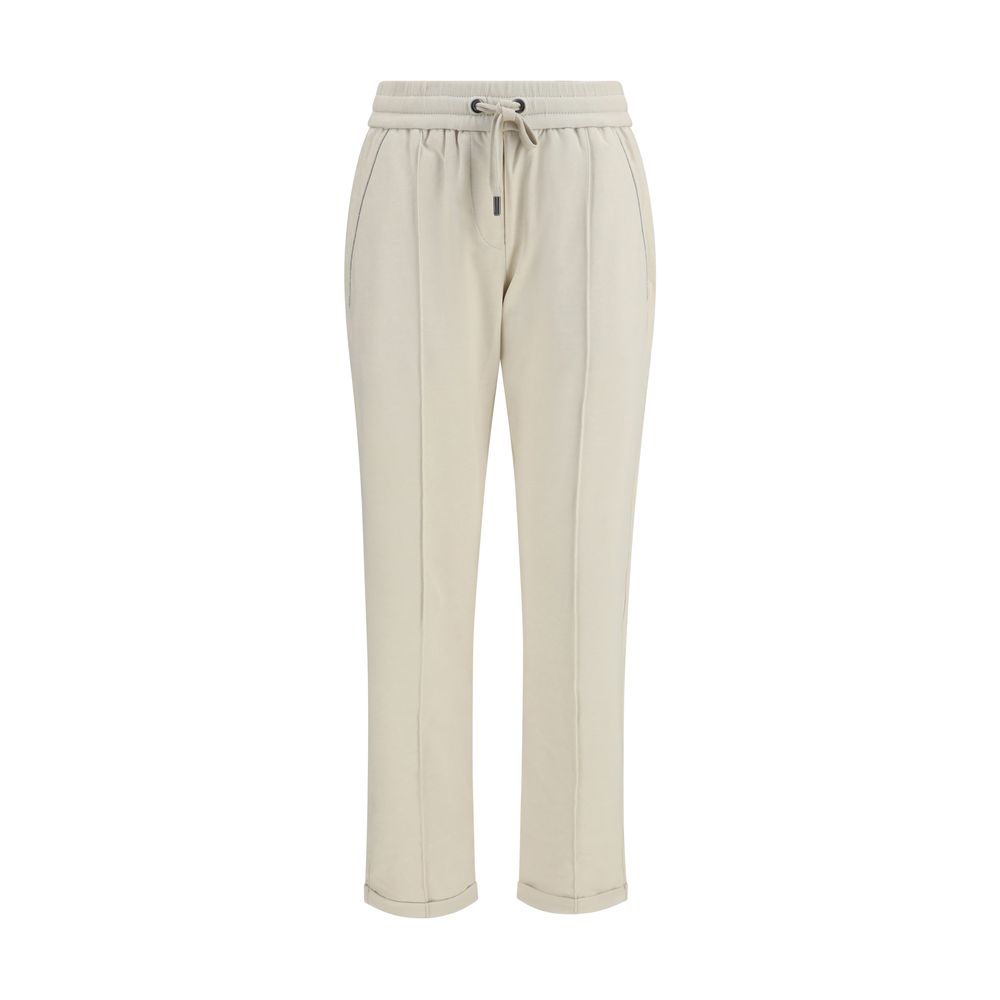 Beige Cotton Joggers (Workout Pants)