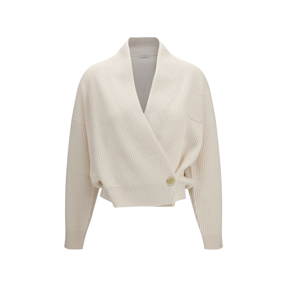Beige Cashmere Cardigan