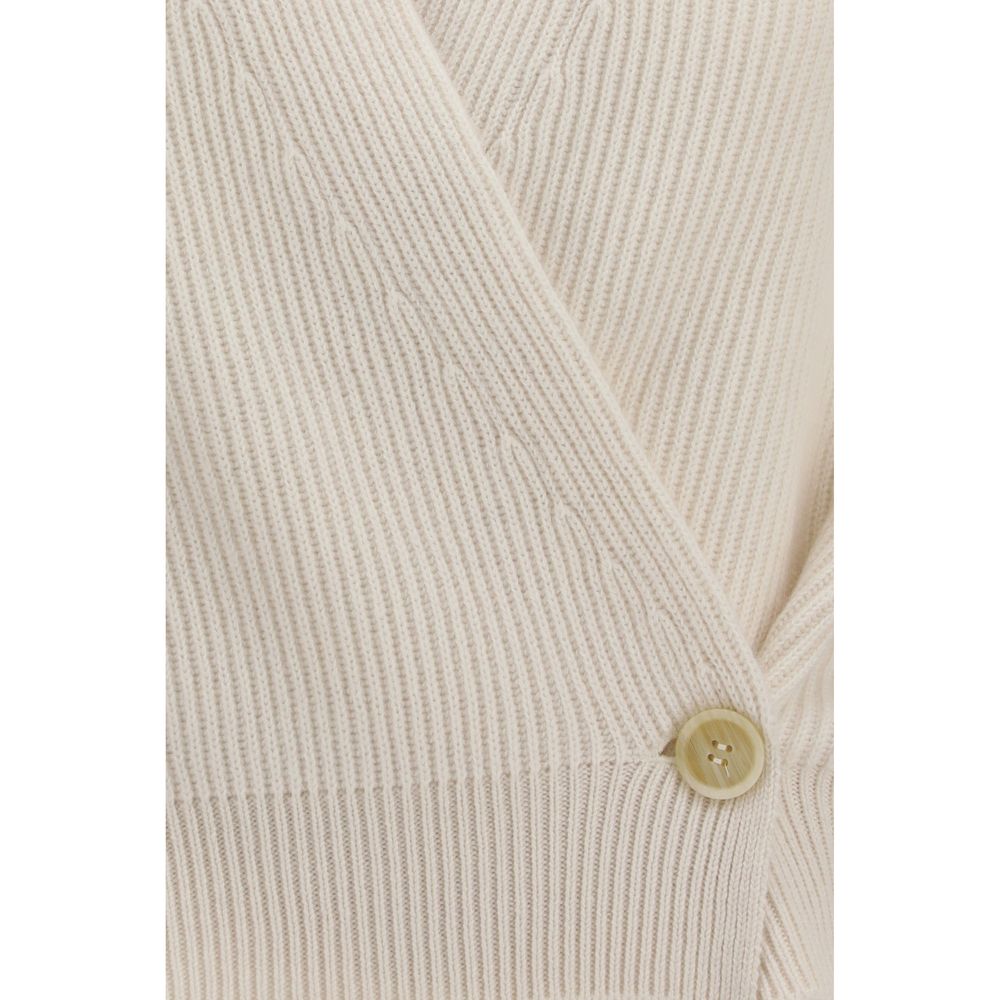 Beige Cashmere Cardigan