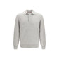 Gray Cashmere Polo Shirt