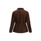 Brown Polyester Shell Jacket