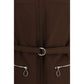 Brown Polyester Shell Jacket