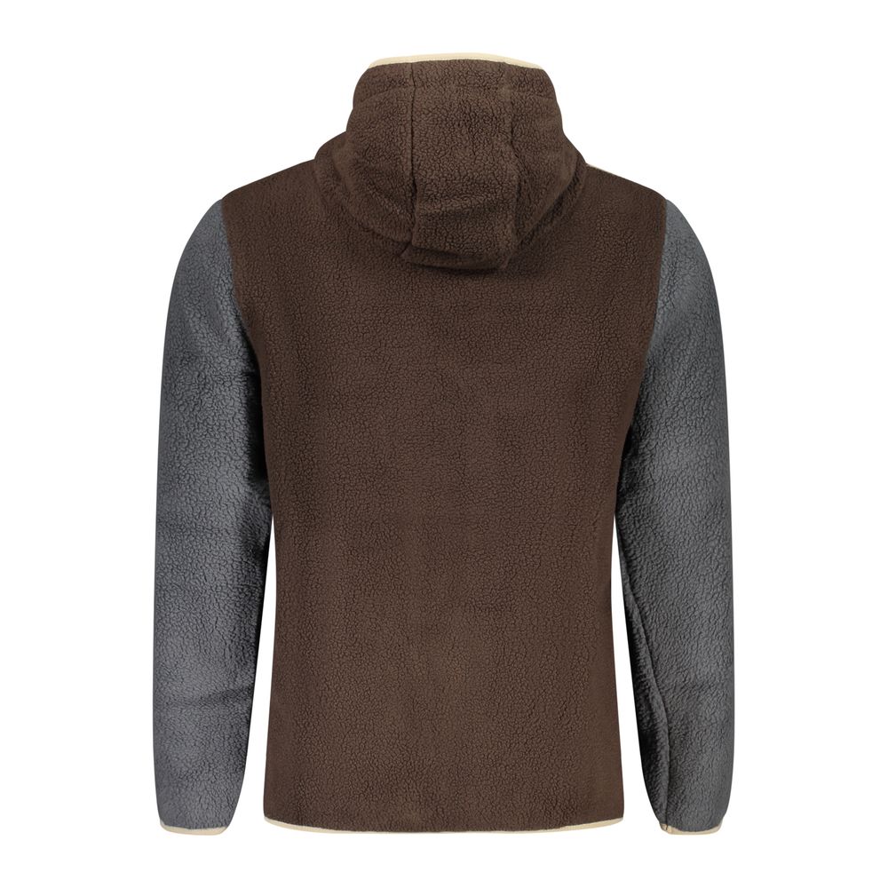 Brown Polyester Men's Jacket