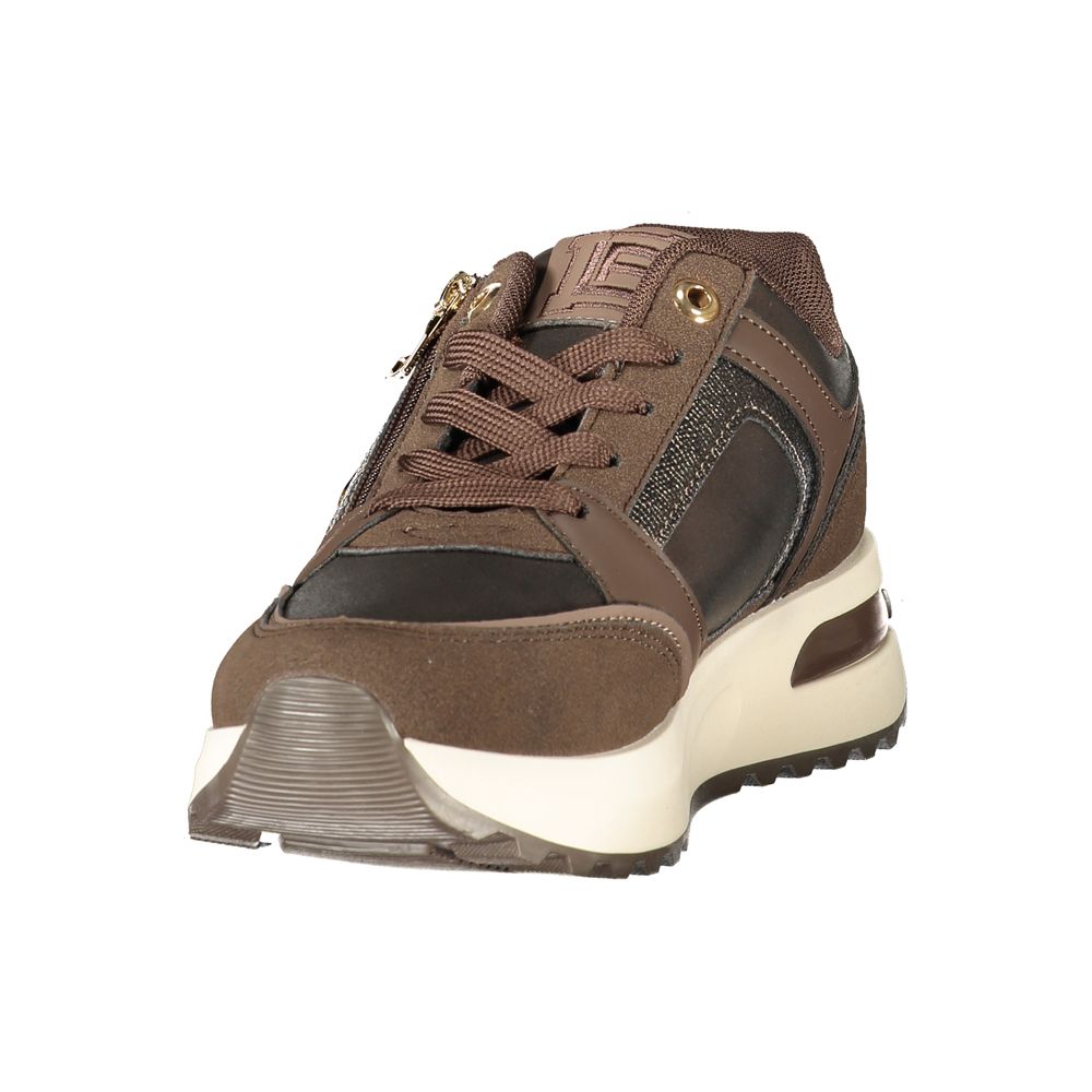 Brown Polyurethane Women's Sneaker