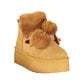 Brown Polyurethane Women's Bootie