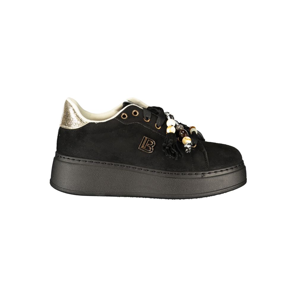 Nero Polyurethane Women's Sneaker