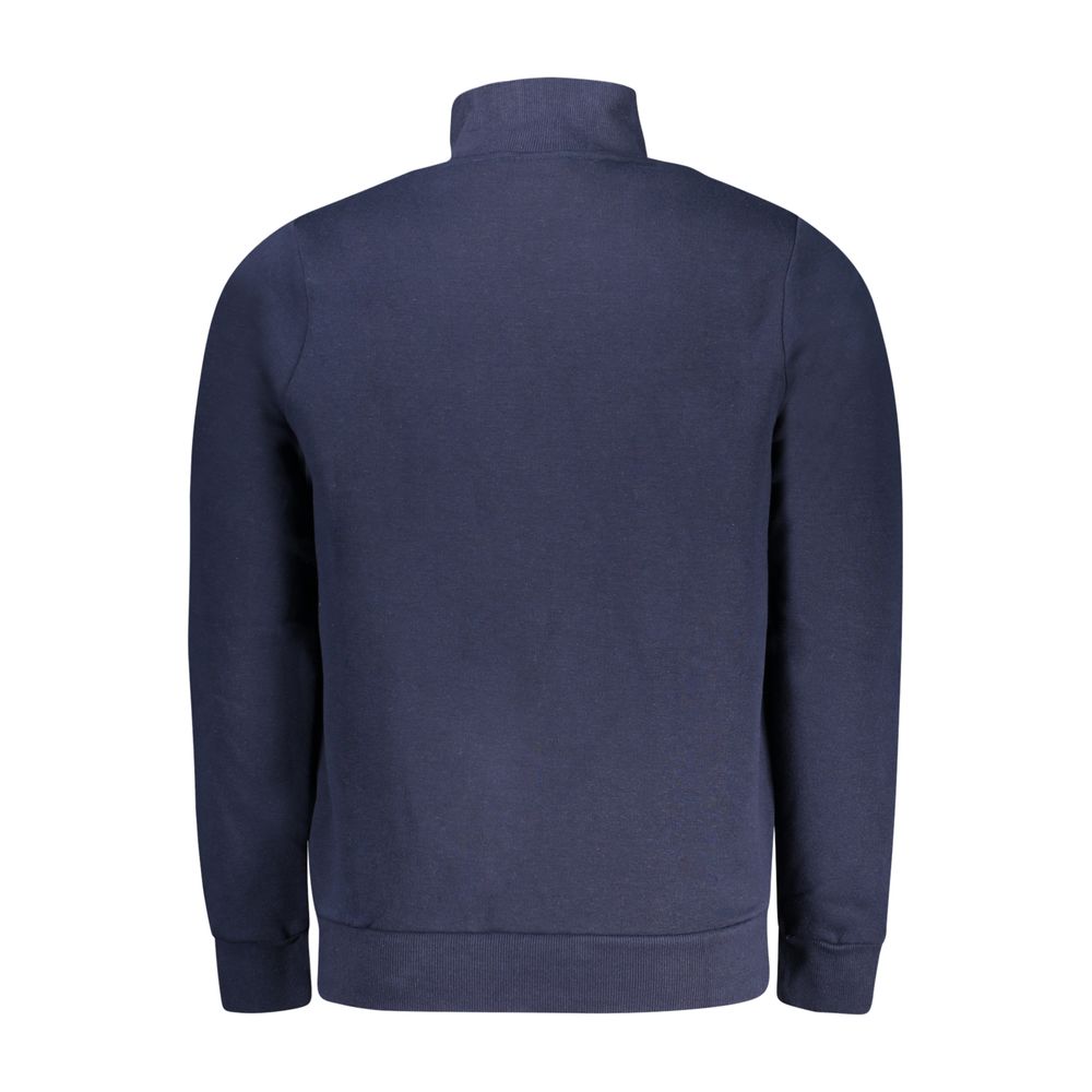 Blue Cotton Men Sweatshirt