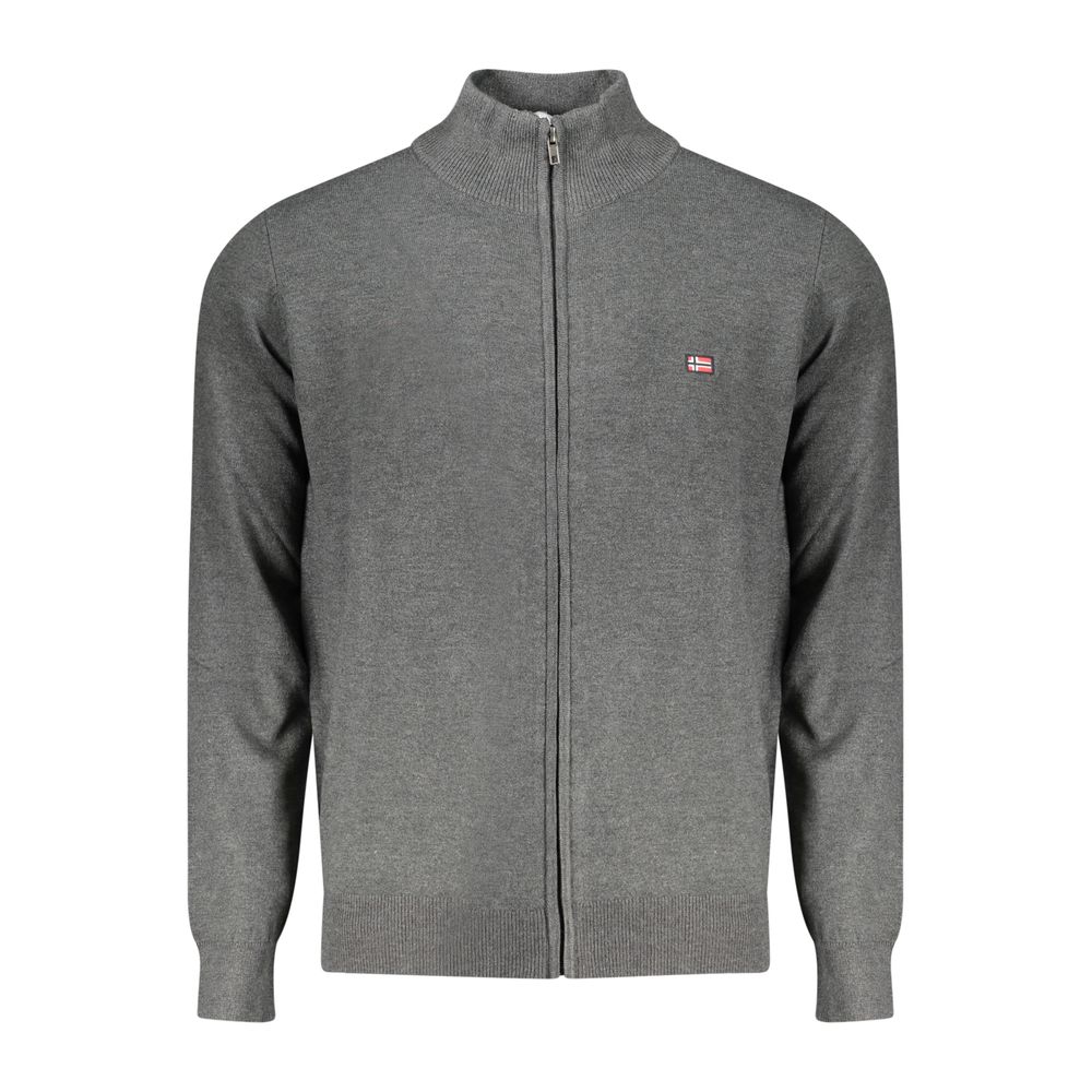 Grigio Polyamide Men Cardigan