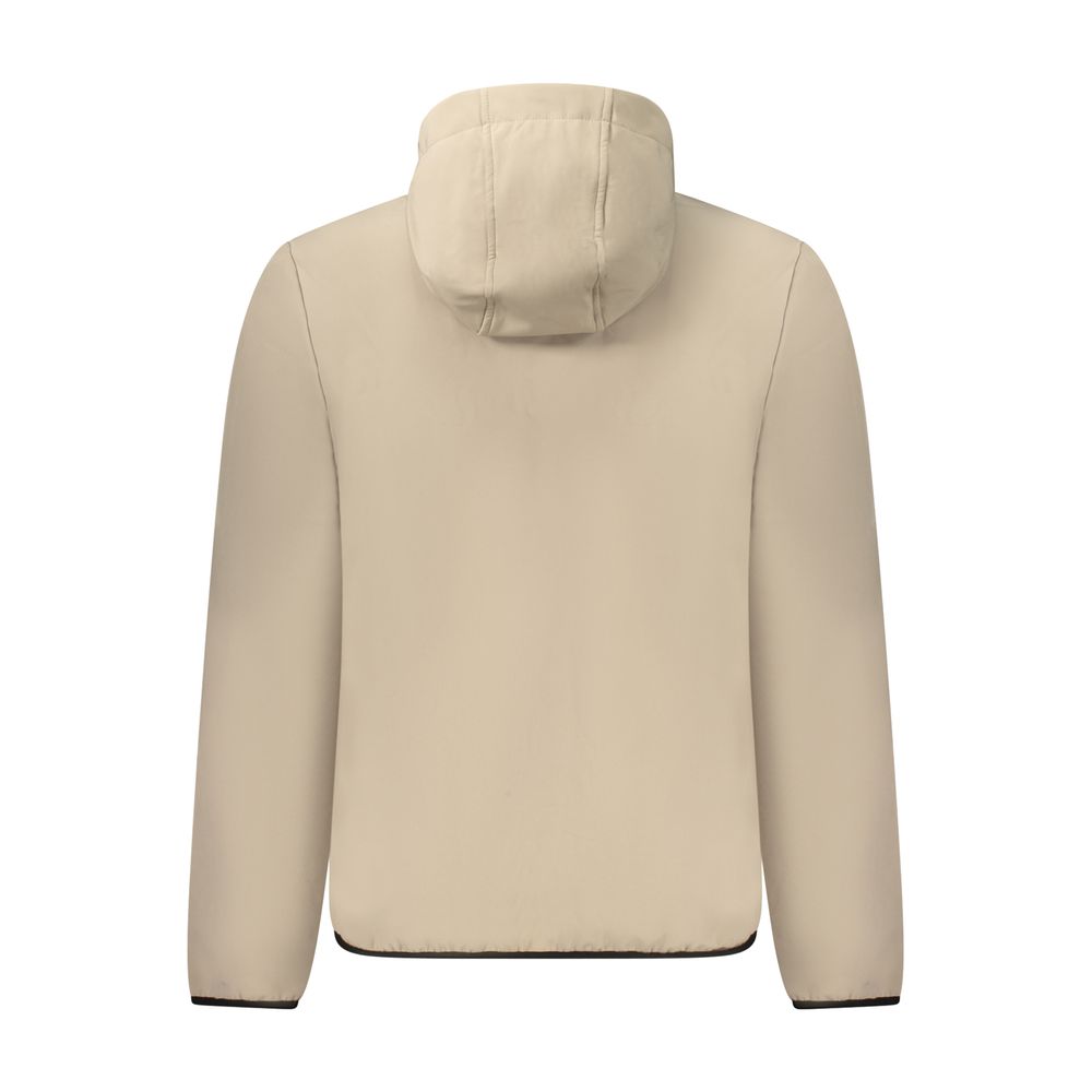 Beige Polyester Mens Jacket