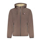 Brown Polyester Men's Jacket