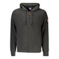 Black Polyester Mens Sweatshirt with Hood
