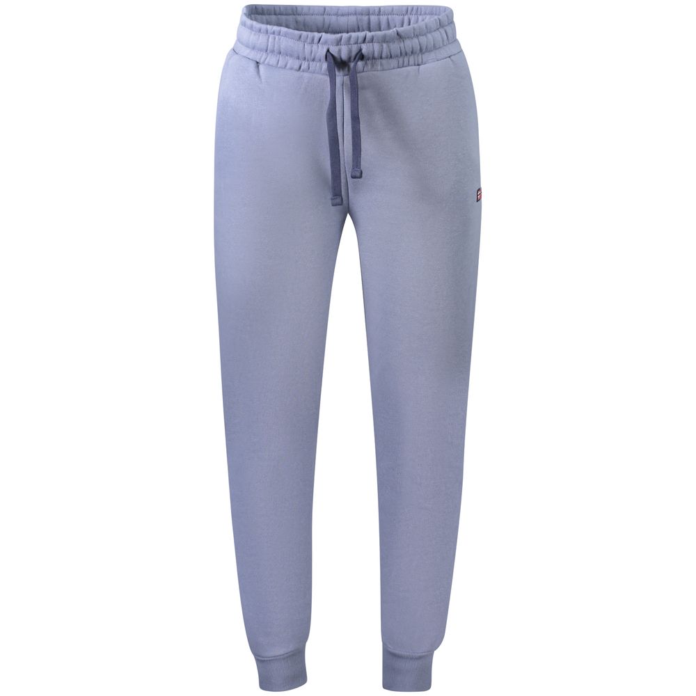 Blue Cotton Men's Track Pant