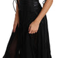 Elegant Strapless A-line Midi Corset Dress