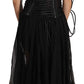 Elegant Strapless A-line Midi Corset Dress