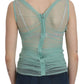 Elegant Mesh V-Neck Sleeveless Blouse