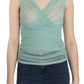Elegant Mesh V-Neck Sleeveless Blouse