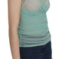 Elegant Mesh V-Neck Sleeveless Blouse