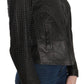 Elegant Black Leather Biker Jacket
