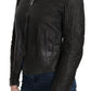 Elegant Black Leather Biker Jacket