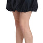 Chic Dark Blue A-Line Mini Skirt