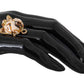 Glamorous Gold Dog Head Statement Ring
