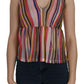 Chic Sleeveless Deep Neck Backless Top