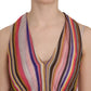 Chic Sleeveless Deep Neck Backless Top