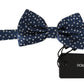Elegant Silk Polka Dot Bow Tie