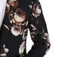 Elegant Black Floral Martini Suit