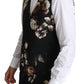Elegant Black Floral Martini Suit