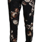 Elegant Black Floral Martini Suit