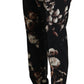 Elegant Black Floral Martini Suit