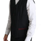Elegant Black Martini Three-Piece Suit