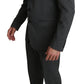 Elegant Striped Wool-Silk Two-Piece Suit