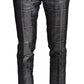 Elegant Silver Patterned Men's Suit
