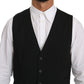 Elegant Black Formal Dress Vest