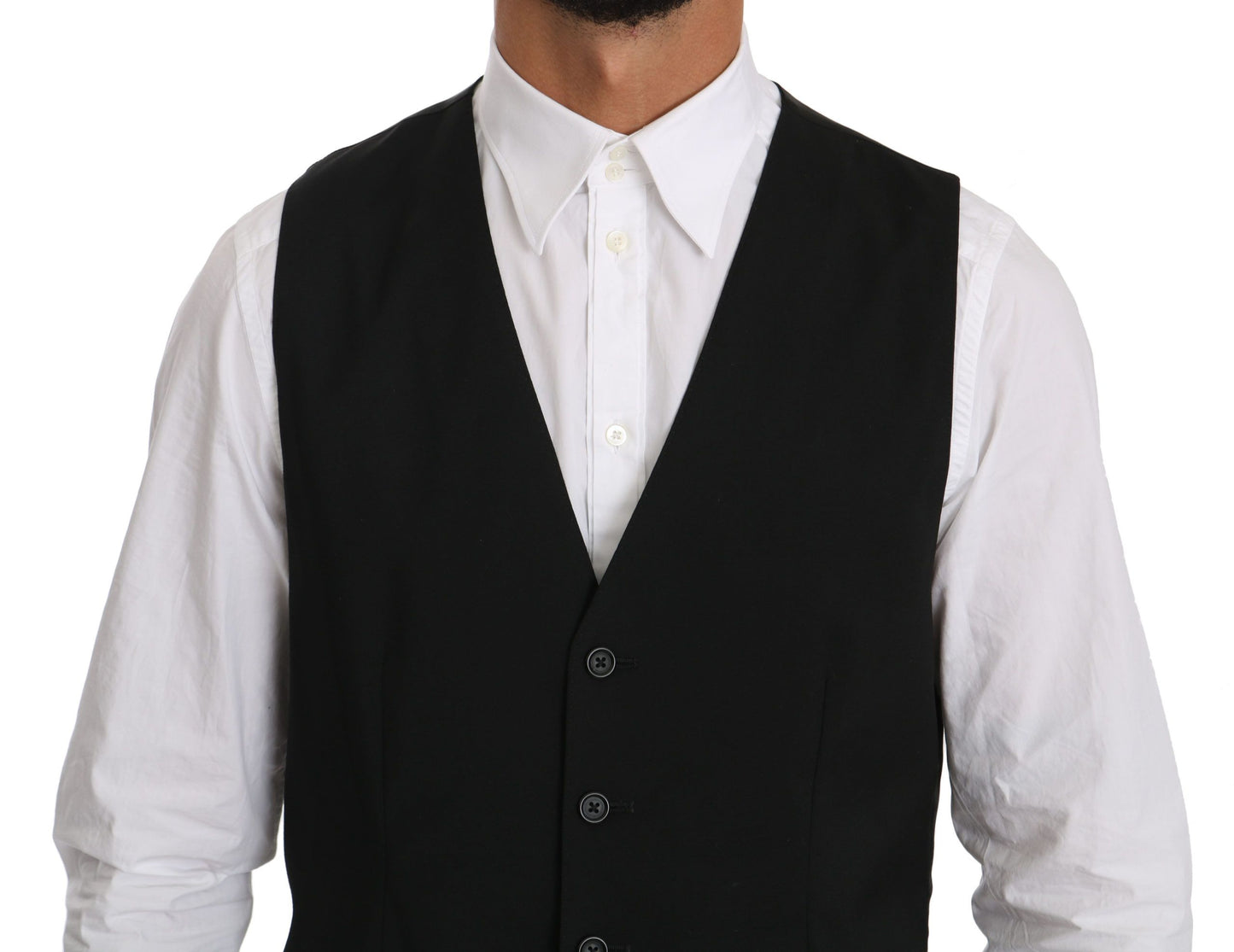 Elegant Black Formal Dress Vest