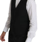 Elegant Black Formal Dress Vest