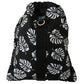 Sleek Black Palm Leaves Backpack