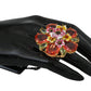 Floral Crystal Elegance Ring