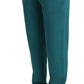 Elegant Silk Sweat Pants in Blue