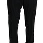 Refined Black Dress Pants – Wool Silk Blend