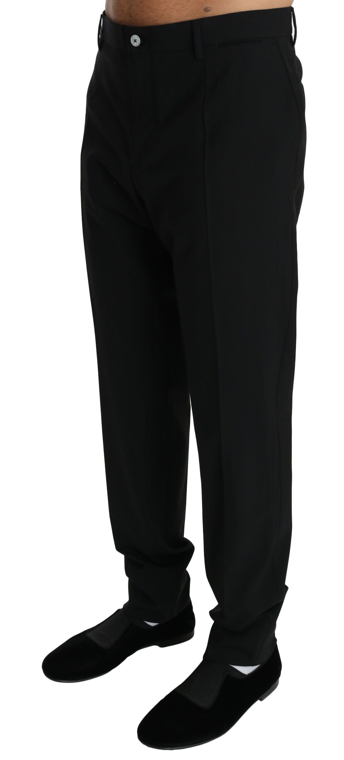 Elegant Black Dress Pants by Iconic Fashion House