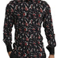 Black Musical Instrument Slim fit Shirt