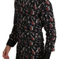 Black Musical Instrument Slim fit Shirt