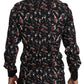 Black Musical Instrument Slim fit Shirt