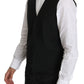 Elegant Black Formal Dress Suit Vest