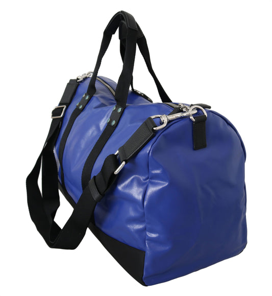 Elegant Blue Contrast Men's Travel Bag