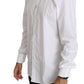 Elegant White Cotton Gold Fit Shirt